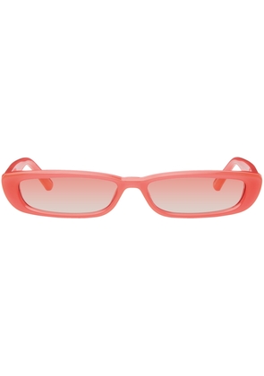 The Attico Pink Linda Farrow Edition Thea Sunglasses
