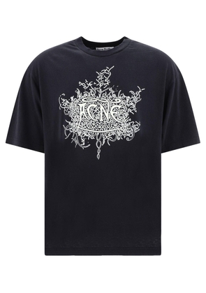 Acne Studios Logo Printed Crewneck T-shirt