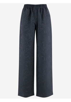 Golden Goose Viscose Pants With Embroidered Pattern