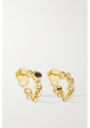 Pacharee - Soe Gold-plated Sapphire Hoop Earrings - One size