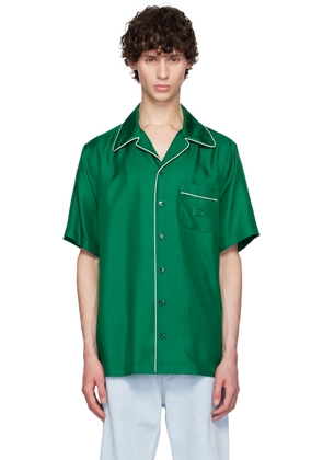 Dolce & Gabbana Green DG Embroidery Shirt