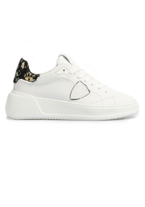 Philippe Model Tres Temple Sneaker White And Animalier