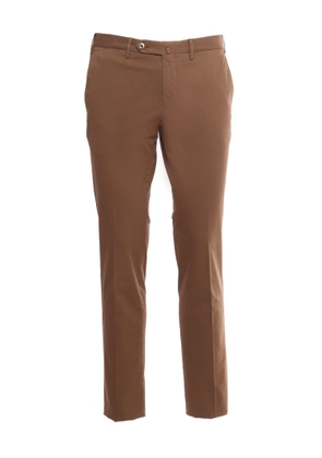 PT Torino Brown Superslim Trousers
