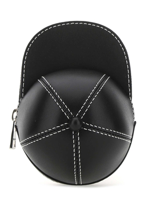 J. W. Anderson Black Leather Mini Cap Crossbody Bag