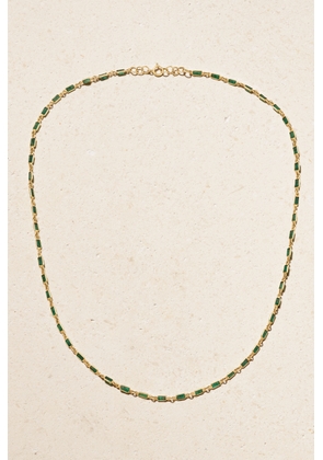 JIA JIA - 14- Karat Gold Emerald Necklace - Green - One size