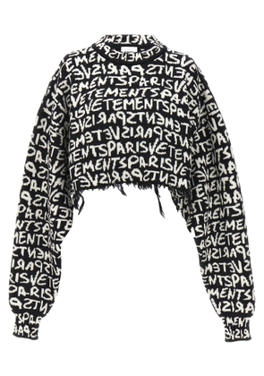 VETEMENTS graffiti Monogram Sweater