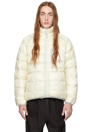 and wander Off-White Diamond Stitch Packable Down Jacket