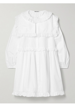 Molly Goddard - Lizzie Ruffled Cotton Mini Dress - White - UK 6,UK 8,UK 10,UK 12