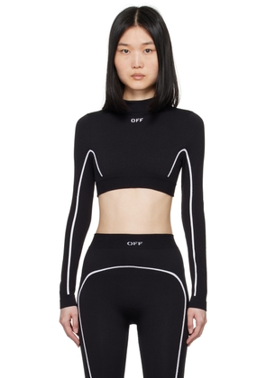 Off-White Black Off Stamp Seamless Crop Top