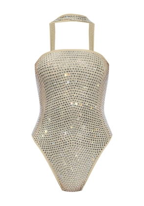 Oseree Retró Gem Maillot One-piece Swimsuit In Crystal