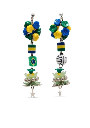 Amir Slama Brazil drop earrings - Multicolour
