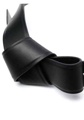 Acne Studios knot-detail leather belt - Black