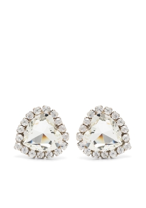 Jennifer Behr heart-motif crystal-embellished earrings - Silver