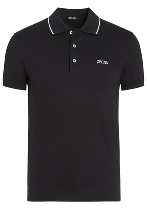 Zegna cotton polo shirt - Black