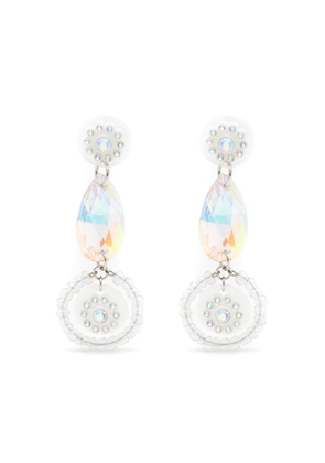 Amir Slama crystal-embellished drop earrings - Neutrals