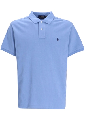 Polo Ralph Lauren logo-embroidered cotton polo shirt - Blue