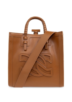 Casadei Beaurivage leather tote bag - Brown