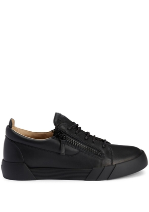 Giuseppe Zanotti zip-up leather sneakers - Black