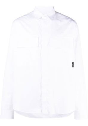 Balmain chest flap-pocket detail shirt - White