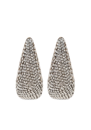 Alexander McQueen crystal embellishment earrings - Silver