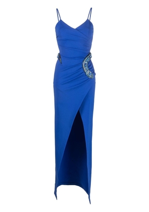 Balmain snake-embellished dress - Blue
