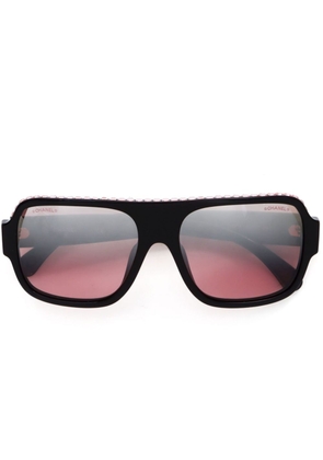 CHANEL Pre-Owned 2000s pilot-frame sunglasses - Black