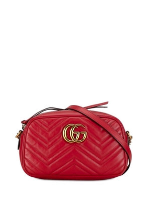 Gucci Pre-Owned 2015-2016 Small GG Marmont Matelasse crossbody bag - Red