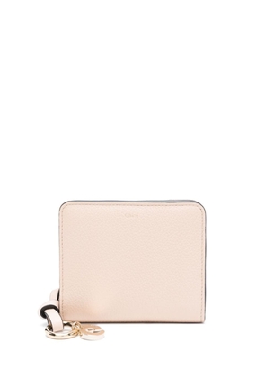 Chloé Alphabet leather compact wallet - Pink
