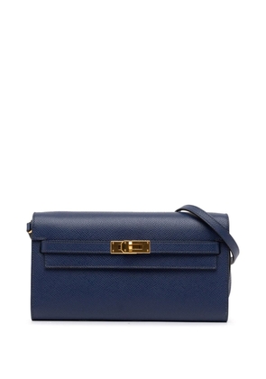 Hermès Pre-Owned 2022 Epsom Kelly To Go Wallet crossbody bag - Blue