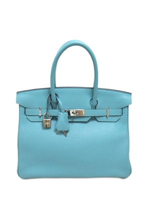 Hermès Pre-Owned 2015 Clemence Birkin Retourne 30 handbag - Blue