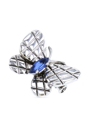 Van Cleef & Arpels white gold butterfly sapphire brooch - Silver