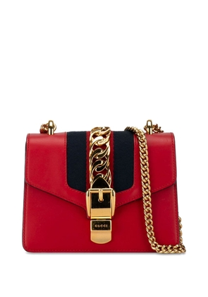 Gucci Pre-Owned 2000-2015 Mini Sylvie Leather Chain crossbody bag - Red