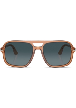 Persol aviator oversize frame sunglasses - Brown
