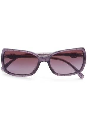 CHANEL Pre-Owned 2000s oversized-frame sunglasses - Purple