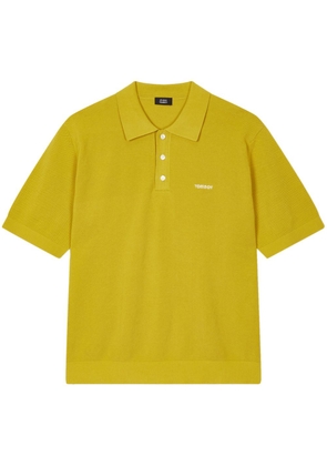 STUDIO TOMBOY logo-embroidered cotton polo shirt - Yellow