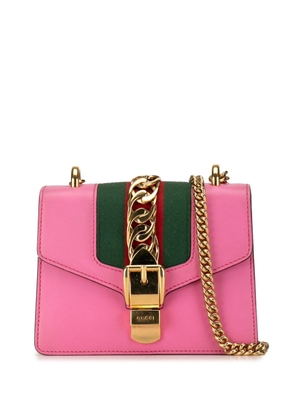 Gucci Pre-Owned 2016-2023 Mini Sylvie Leather Chain crossbody bag - Pink