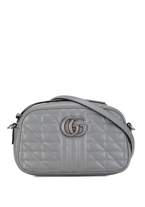 Gucci Pre-Owned 2016-2023 Small GG Marmont Aria Matelasse Camera crossbody bag - Grey