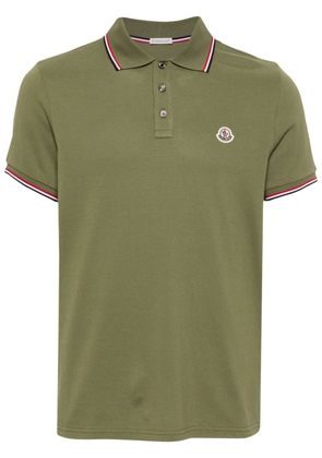 Moncler logo-patch polo shirt - Green