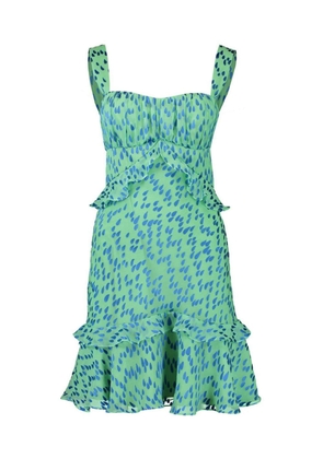 Saloni Chandra abstract-pattern mini dress - Green