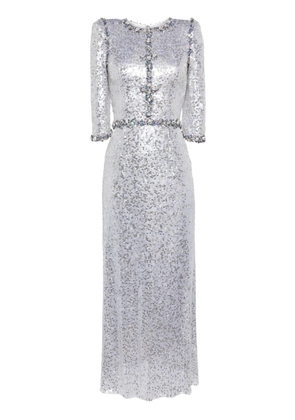 Jenny Packham Pretty Thing maxi dress - Silver