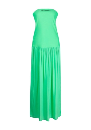 Karl Lagerfeld strapless beach dress - Green