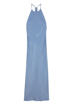 Tela halterneck low-back maxi dress - Blue