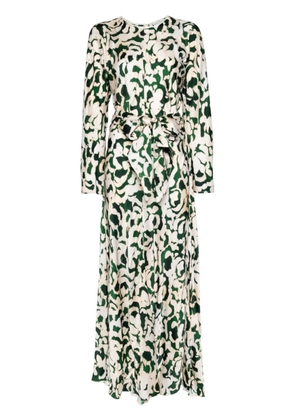 Forte Forte abstract-print maxi dress - Green