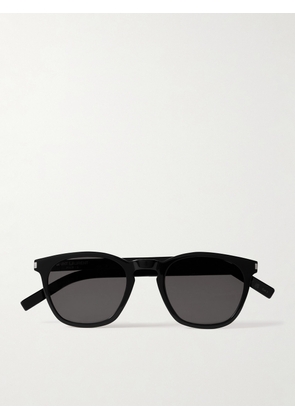 SAINT LAURENT - Round-Frame Acetate Sunglasses - Men - Black
