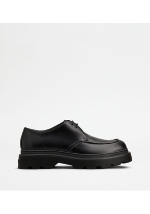 Tod's - Lace-ups in Leather, BLACK, 10 - Shoes