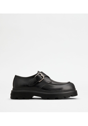 Tod's - Monkstraps in Leather, BLACK, 10 - Shoes