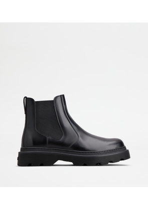 Tod's - Ankle Boots in Leather, BLACK, 10 - Shoes