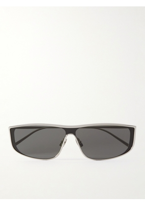 SAINT LAURENT - Luna Rectangular-Frame Silver-Tone Sunglasses - Men - Silver