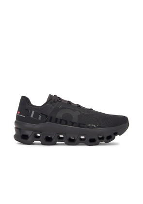 On Cloudmonster in All Black - Black. Size 8 (also in ).