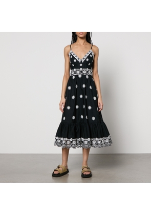 Sea New York Elysse Embroidered Cotton-Poplin Dress - US 2/UK 6